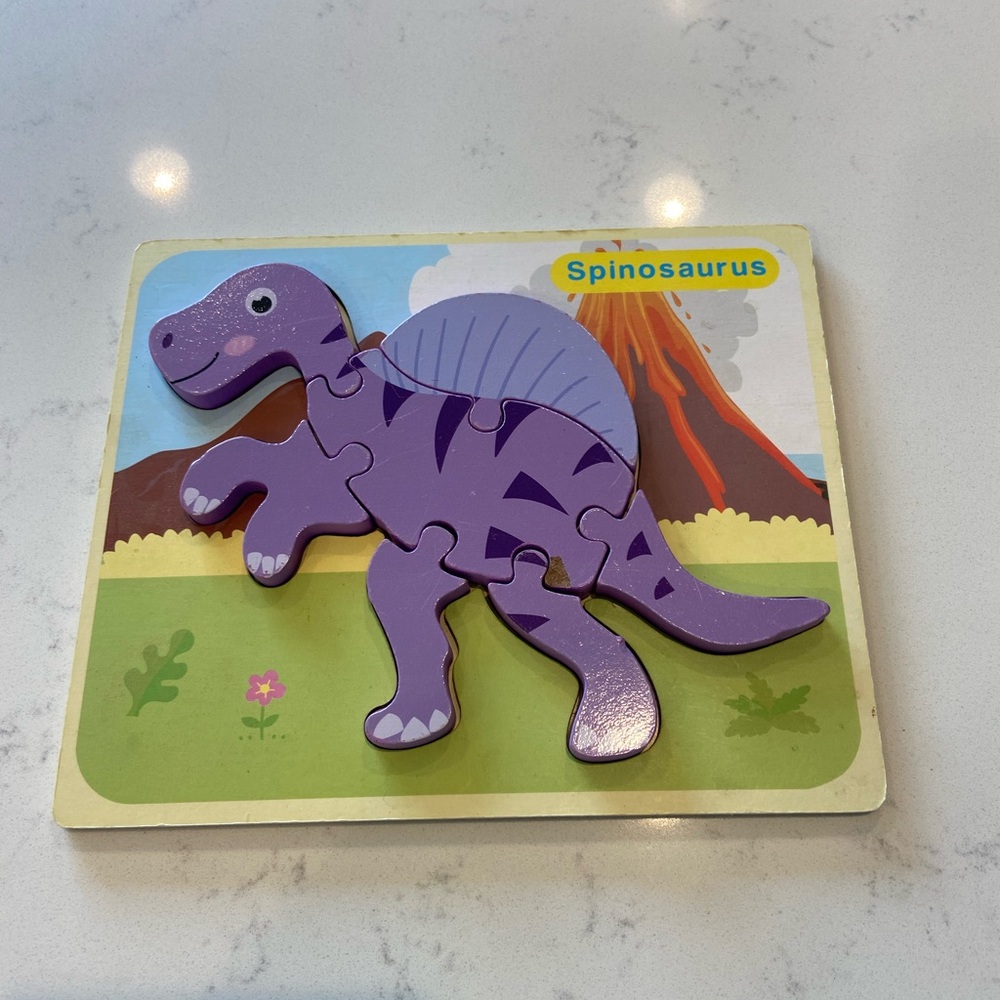 Purple Dinosaur Puzzle for Reptile Enthusiasts